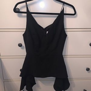 Tank top peplum style blouse